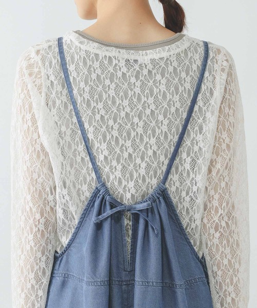 GLOBAL WORK(グローバルワーク)の「エアリーリラックスデニムキャミサロペ/656215(サロペット/オーバーオール・レディース・ブルー/ブラック・MEDIUM/LARGE)」の13枚目の写真