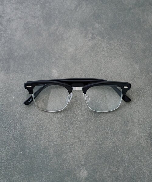 SHENERY（シーナリー）の「ハーフリムメガネ（サングラス・レディース・ブラウン/ブラック・FREE）」の4枚目の写真