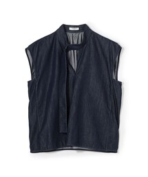 MACPHEE（マカフィー）の「コットンセルロースデニム タイブラウス（シャツ/ブラウス）」