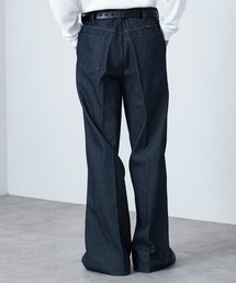 Lee(���[)��Wrangler/�����O���[�yMENS�zWRANCHER WIDE/�y�f�j���z�����`���[�t���A�[���C�h �Z�b�g�A�b�v�Ή�(�f�j���p���c)