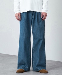 Wrangler/ラングラー【MENS】WRANCHER WIDE/【デニム】ランチャーフレアーワイド セットアップ対応