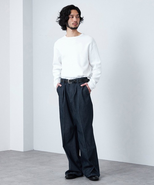 Lee(リー)の「Wrangler/ラングラー【MENS】WRANCHER WIDE/【デニム】ランチャーフレアーワイド セットアップ対応(デニムパンツ・メンズ・ブルー/ブラック系その他/インディゴブルー・SMALL/X-LARGE/LARGE/MEDIUM)」の16枚目の写真