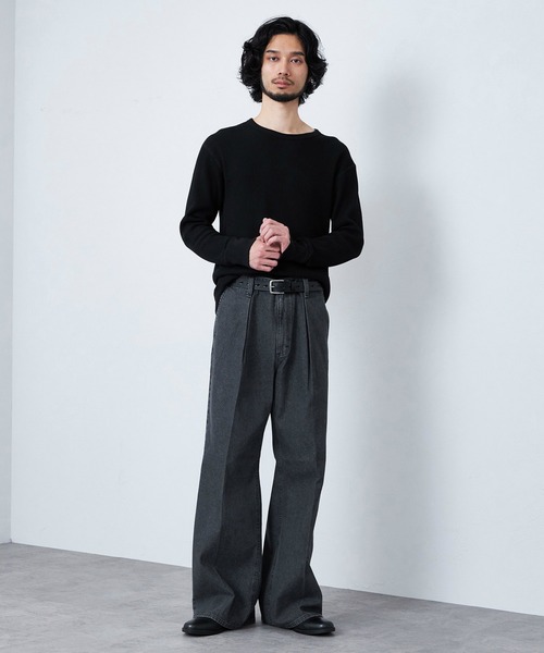 Lee(リー)の「Wrangler/ラングラー【MENS】WRANCHER WIDE/【デニム】ランチャーフレアーワイド セットアップ対応(デニムパンツ・メンズ・ブルー/ブラック系その他/インディゴブルー・SMALL/X-LARGE/LARGE/MEDIUM)」の17枚目の写真