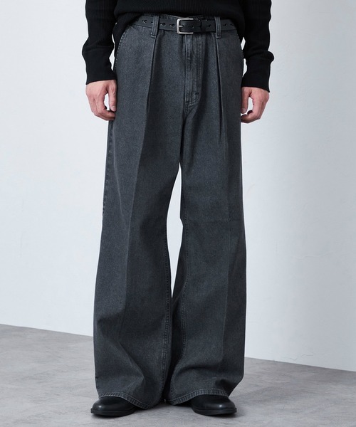 Lee(リー)の「Wrangler/ラングラー【MENS】WRANCHER WIDE/【デニム】ランチャーフレアーワイド セットアップ対応(デニムパンツ・メンズ・ブルー/ブラック系その他/インディゴブルー・SMALL/X-LARGE/LARGE/MEDIUM)」の18枚目の写真