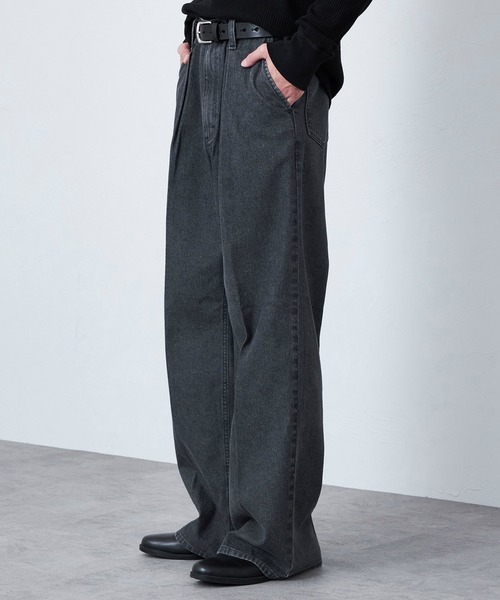 Lee(リー)の「Wrangler/ラングラー【MENS】WRANCHER WIDE/【デニム】ランチャーフレアーワイド セットアップ対応(デニムパンツ・メンズ・ブルー/ブラック系その他/インディゴブルー・SMALL/X-LARGE/LARGE/MEDIUM)」の19枚目の写真