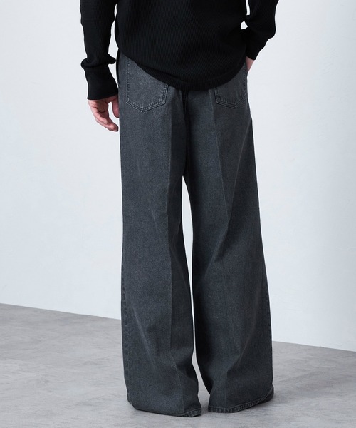 Lee(リー)の「Wrangler/ラングラー【MENS】WRANCHER WIDE/【デニム】ランチャーフレアーワイド セットアップ対応(デニムパンツ・メンズ・ブルー/ブラック系その他/インディゴブルー・SMALL/X-LARGE/LARGE/MEDIUM)」の21枚目の写真