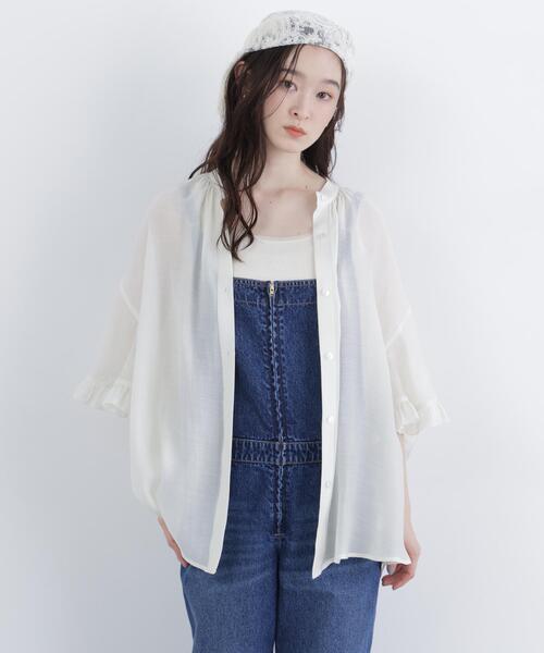 N.（N. Natural Beauty Basic）（エヌエヌナチュラルビューティーベーシック）の「バタフライスリーブブラウス（シャツ/ブラウス・レディース・オフホワイト/ベージュ/ブルー・FREE）」の19枚目の写真