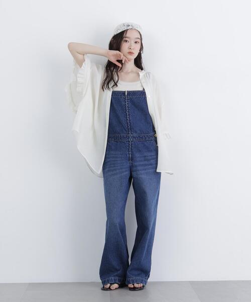 N.（N. Natural Beauty Basic）（エヌエヌナチュラルビューティーベーシック）の「バタフライスリーブブラウス（シャツ/ブラウス・レディース・オフホワイト/ベージュ/ブルー・FREE）」の20枚目の写真