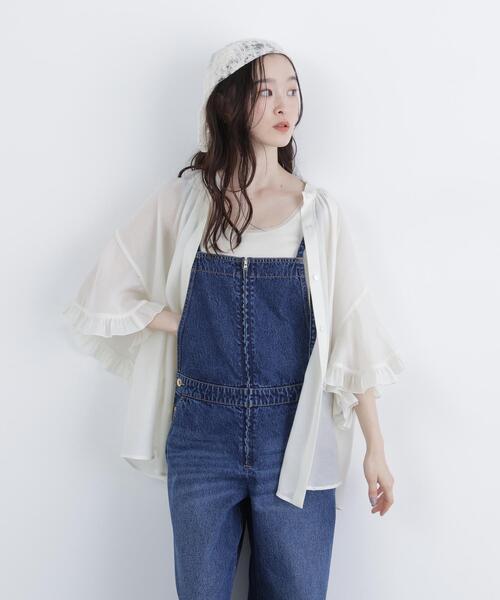 N.（N. Natural Beauty Basic）（エヌエヌナチュラルビューティーベーシック）の「バタフライスリーブブラウス（シャツ/ブラウス・レディース・オフホワイト/ベージュ/ブルー・FREE）」の22枚目の写真