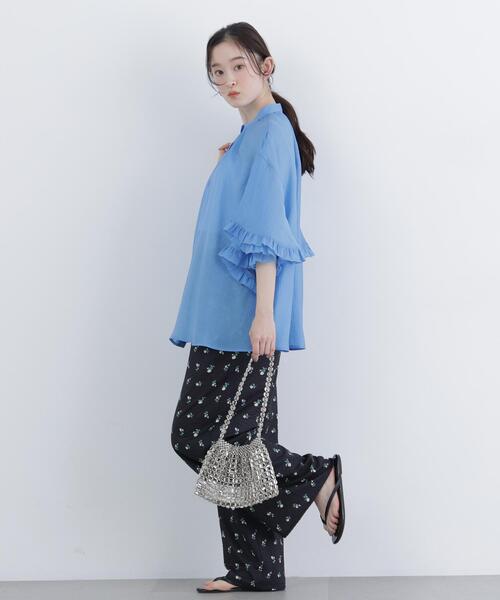 N.（N. Natural Beauty Basic）（エヌエヌナチュラルビューティーベーシック）の「バタフライスリーブブラウス（シャツ/ブラウス・レディース・オフホワイト/ベージュ/ブルー・FREE）」の12枚目の写真