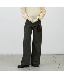 WARM WIDE COLOR DENIM PANTS(PT-5723)