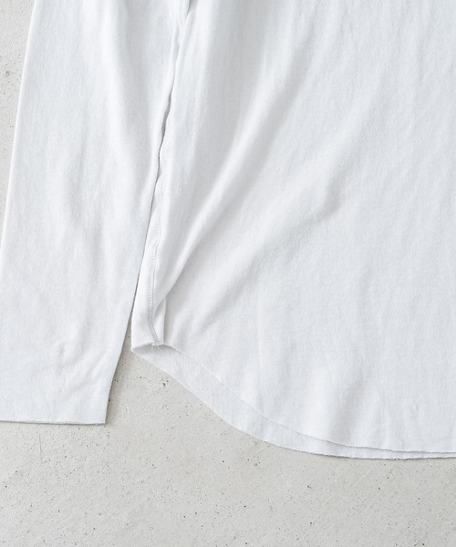 quadro(クオドロ)の「スーピマ接結ニット長袖クルーネックプルオーバー(Tシャツ/カットソー・レディース・ダークネイビー/サンドベージュ/ブルーグレー・FREE)」の9枚目の写真