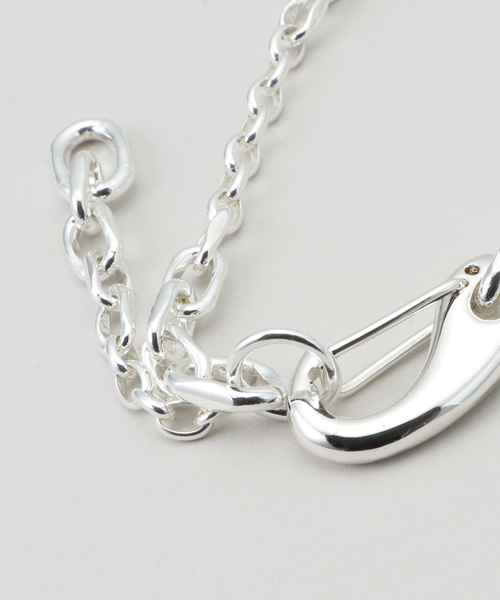 Soierie（ソワリー）の「【Soierie/ソワリー】 Key Motif carabiner bracelet（ネックレス・レディース・シルバー・FREE）」の4枚目の写真