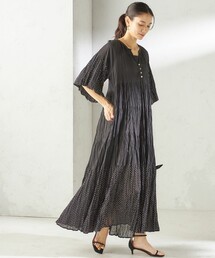 Fanaka（ファナカ）の「【SHIPS別注】Fanaka:〈手洗い可能〉クリンクル 袖 フレア ワンピース（ワンピース）」