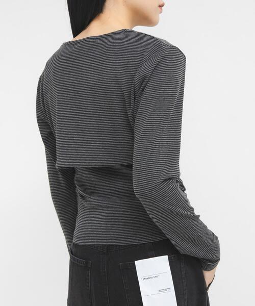 KBF（ケイビーエフ）の「ボレロSETデザイントップス（キャミソール・レディース・ベージュ系その他/グレー系その他・ONE）」の13枚目の写真