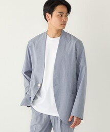 SHIPS Colors（シップス カラーズ）の「SHIPS Colors:〈遮熱・吸水速乾・接触冷感〉ファンクショナル ノーカラー ジャケット◇（ノーカラージャケット）」