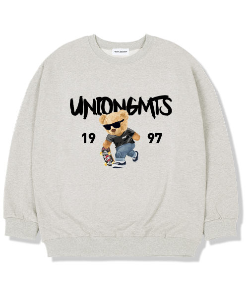 Union Garments(ユニオンガーメンツ)の「1997スケートベア 起毛裏地 オーバーサイズ スウェットシャツ オートミール(スウェット・レディース・その他・L/XL/XXL)」の1枚目の写真