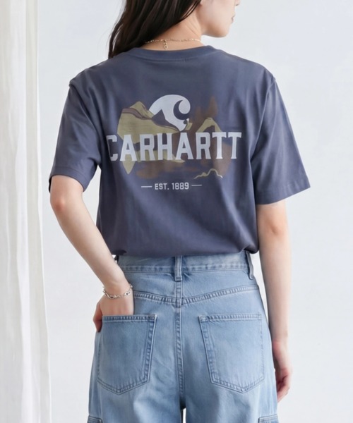 Carhartt(カーハート)の「【T18】【Carhartt/カーハート】S/S POCKET OUTDOOR GRAPHIC TEE(Tシャツ/カットソー・メンズ・サックスブルー/ブルー・SMALL)」の2枚目の写真