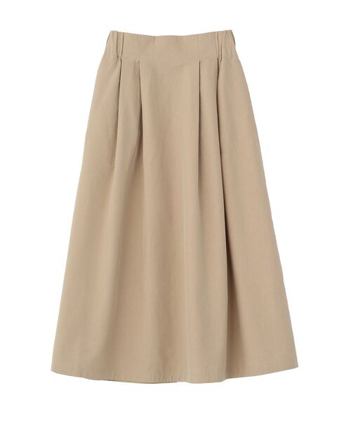 Green　Parks（グリーンパークス）の「綿混やわらかタッチタックスカート（スカート・レディース・ベージュ/ネイビー/グリーン・FREE）」の7枚目の写真