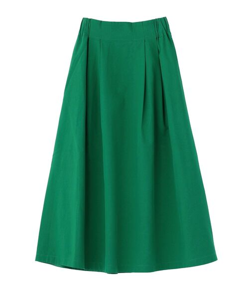 Green　Parks（グリーンパークス）の「綿混やわらかタッチタックスカート（スカート・レディース・ベージュ/ネイビー/グリーン・FREE）」の8枚目の写真