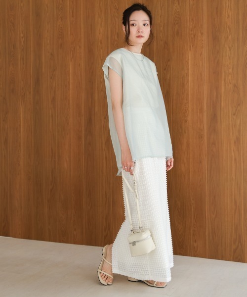 Bab(バブ)の「【S・Mサイズ展開】ミニフリンジIラインスカート(スカート・レディース・ベージュ/アイボリー/オレンジ系その他・SMALL/MEDIUM)」の9枚目の写真