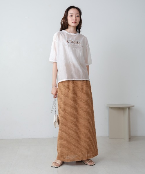 Bab(バブ)の「【S・Mサイズ展開】ミニフリンジIラインスカート(スカート・レディース・ベージュ/アイボリー/オレンジ系その他・SMALL/MEDIUM)」の16枚目の写真