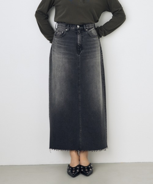 デニムロングスカート（デニムスカート）｜AZUL BY MOUSSY（アズール