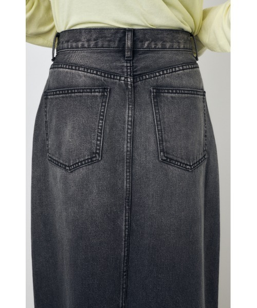 AZUL by moussy（アズールバイマウジー）の「【サイズ,身長別画像あり】デニムロングスカート（デニムスカート・レディース・ライトブラック/ライトブルー・LARGE/MEDIUM/SMALL）」の11枚目の写真