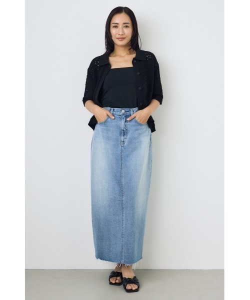 デニムロングスカート（デニムスカート）｜AZUL BY MOUSSY（アズール