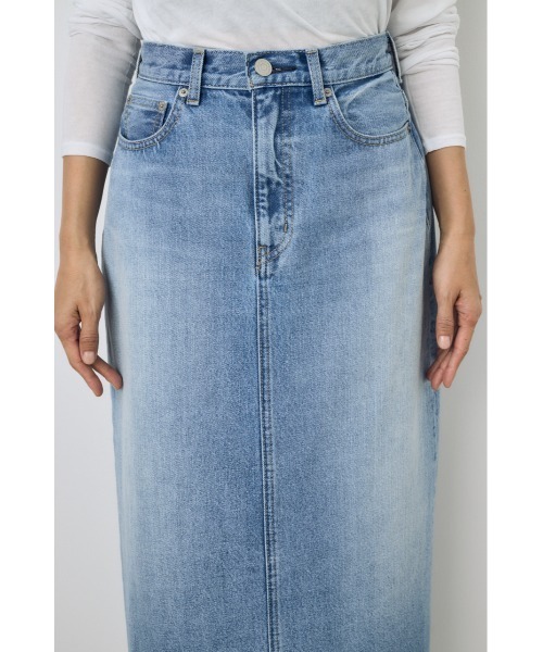 AZUL by moussy（アズールバイマウジー）の「【サイズ,身長別画像あり】デニムロングスカート（デニムスカート・レディース・ライトブラック/ライトブルー・LARGE/MEDIUM/SMALL）」の20枚目の写真