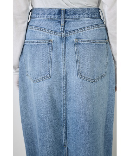 AZUL by moussy（アズールバイマウジー）の「【サイズ,身長別画像あり】デニムロングスカート（デニムスカート・レディース・ライトブラック/ライトブルー・LARGE/MEDIUM/SMALL）」の21枚目の写真