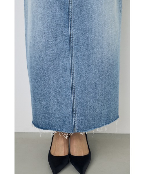 AZUL by moussy（アズールバイマウジー）の「【サイズ,身長別画像あり】デニムロングスカート（デニムスカート・レディース・ライトブラック/ライトブルー・LARGE/MEDIUM/SMALL）」の22枚目の写真