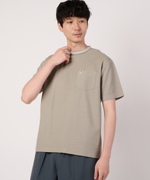 ハニカムボーダー ジャガードリブ Tシャツ