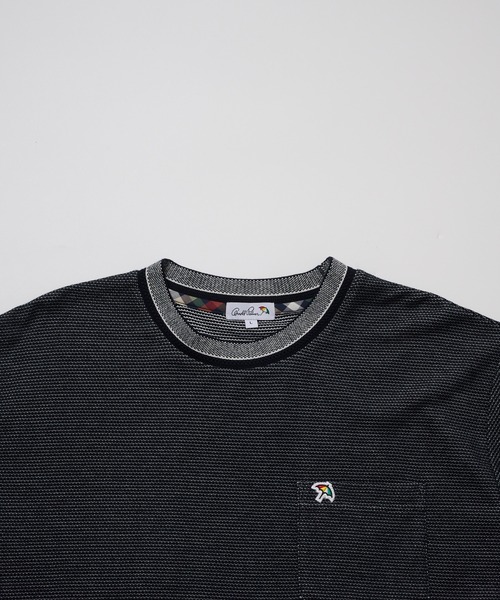 Arnold Palmer(アーノルドパーマー)の「ハニカムボーダー ジャガードリブ Tシャツ(Tシャツ/カットソー・メンズ・ライトグレー/スモークピンク/グレイッシュブルー・LL/L/M)」の10枚目の写真