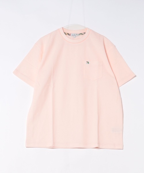 Arnold Palmer(アーノルドパーマー)の「ハニカムボーダー ジャガードリブ Tシャツ(Tシャツ/カットソー・メンズ・ライトグレー/スモークピンク/グレイッシュブルー・LL/L/M)」の16枚目の写真