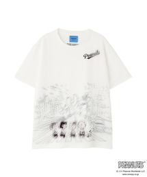 TRIPPY ART(トリッピーアート）SNOOPY ABBEY ROAD 3D TEE