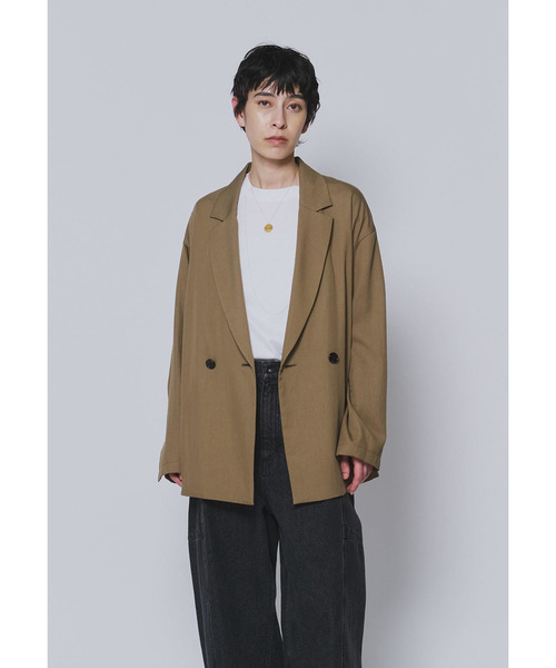 1er Arrondissement(プルミエアロンディスモン)の「【追加・素材替え】テンセルツイルライトジャケット(その他アウター・レディース・ブラック系その他3/ブラウン系その他5・38/36)」の1枚目の写真