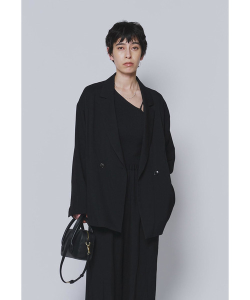 1er Arrondissement(プルミエアロンディスモン)の「【追加・素材替え】テンセルツイルライトジャケット(その他アウター・レディース・ブラック系その他3/ブラウン系その他5・38/36)」の3枚目の写真