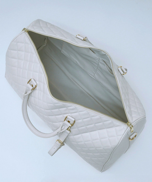 ROYAL PARTY(ロイヤルパーティー)の「【Mサイズ】キルティングボストンBAG(ボストンバッグ・レディース・オフホワイト/ブラック・FREE)」の14枚目の写真