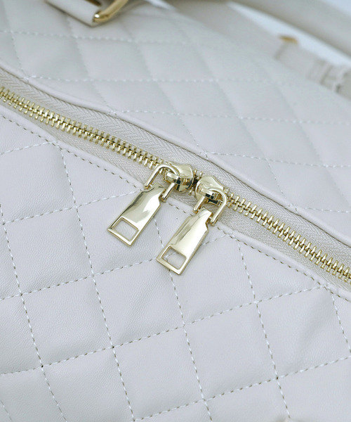 ROYAL PARTY(ロイヤルパーティー)の「【Mサイズ】キルティングボストンBAG(ボストンバッグ・レディース・オフホワイト/ブラック・FREE)」の16枚目の写真
