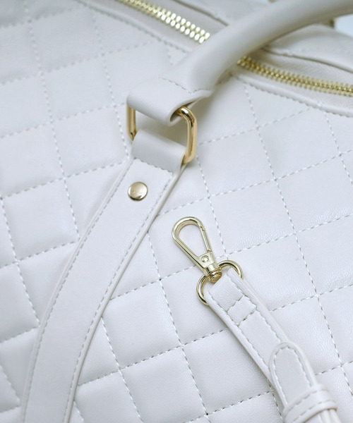 ROYAL PARTY(ロイヤルパーティー)の「【Mサイズ】キルティングボストンBAG(ボストンバッグ・レディース・オフホワイト/ブラック・FREE)」の18枚目の写真