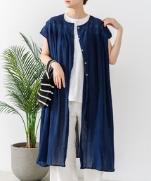 【C-FORT POINT/フォートポイント】すっきり見え インド綿 無地シャツワンピース さらっと軽やか リゾート Aライン フレア ナチュラル 旅行 コットン100%