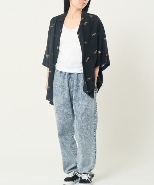 CORISCO（コリスコ）の「レーヨンアニマル総柄半袖オープンシャツ(M1)（シャツ/ブラウス・メンズ・その他1/その他2/その他3・MEDIUM/LARGE/X-LARGE）」の6枚目の写真