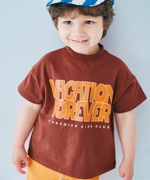 p.premier（ピードットプルミエ）の「イロチ買いしたいノーバケーションノーサマーロゴ半袖Tシャツ 全12色 リンク（Tシャツ/カットソー）」