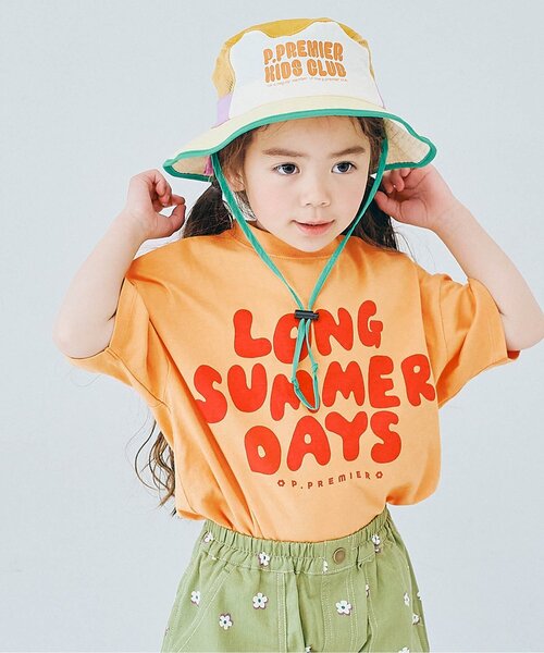 p.premier(ピードットプルミエ)の「イロチ買いしたいノーバケーションノーサマーロゴ半袖Tシャツ 全12色 リンク(Tシャツ/カットソー・キッズ・ブルー/クリーム/ライトイエロー/アイボリー/ブラウン/グリーン/ピンク/レンガ/レッド/ミント/オレンジ/パープル・80/90/100/110/120/130/140)」の12枚目の写真