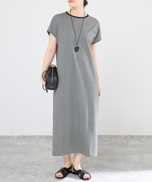 IENA(�C�G�i)��ATON/�G�C�g�� SUVIN 60/2 CAP SLEEVE DRESS �����s�[�X(�����s�[�X)