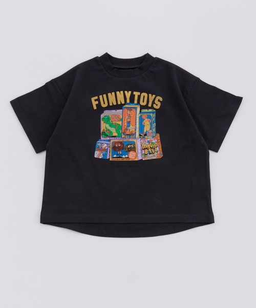 Ocean&Ground（オーシャン&グラウンド）の「FUNNY TOY'SﾌﾟﾘﾝﾄＴｼｬﾂ（Tシャツ/カットソー・キッズ・ブラック/ホワイト/ライトブルー・120/110/100/90/80/140/130）」の13枚目の写真