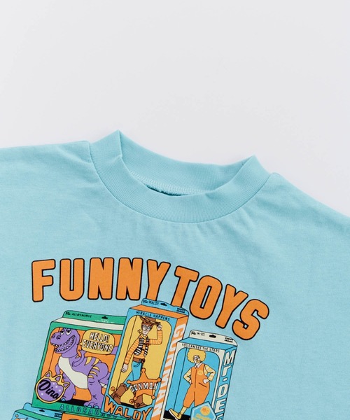 Ocean&Ground（オーシャン&グラウンド）の「FUNNY TOY'SﾌﾟﾘﾝﾄＴｼｬﾂ（Tシャツ/カットソー・キッズ・ブラック/ホワイト/ライトブルー・120/110/100/90/80/140/130）」の17枚目の写真