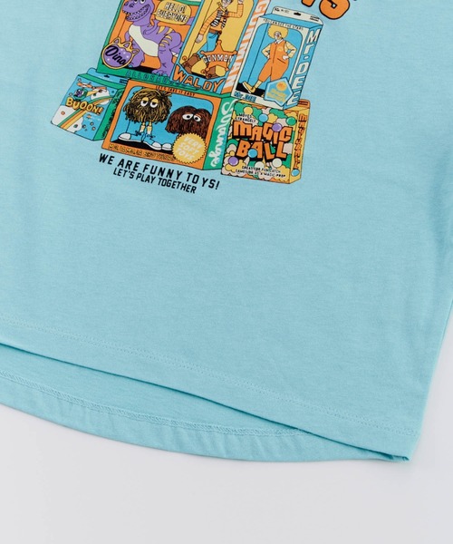 Ocean&Ground（オーシャン&グラウンド）の「FUNNY TOY'SﾌﾟﾘﾝﾄＴｼｬﾂ（Tシャツ/カットソー・キッズ・ブラック/ホワイト/ライトブルー・120/110/100/90/80/140/130）」の19枚目の写真