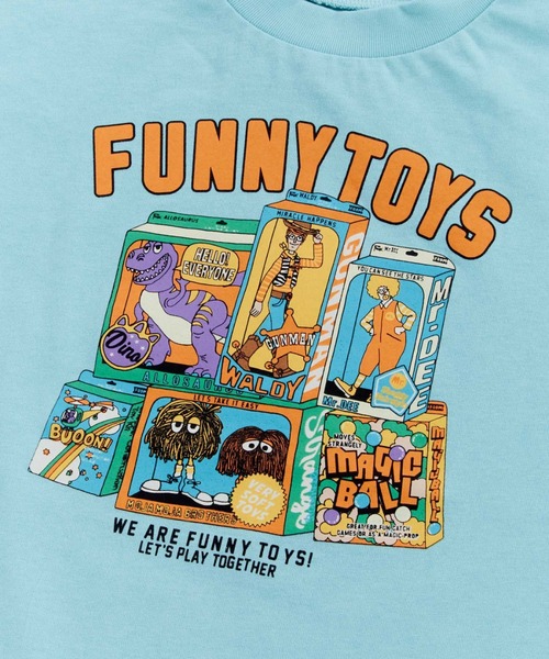 Ocean&Ground（オーシャン&グラウンド）の「FUNNY TOY'SﾌﾟﾘﾝﾄＴｼｬﾂ（Tシャツ/カットソー・キッズ・ブラック/ホワイト/ライトブルー・120/110/100/90/80/140/130）」の20枚目の写真